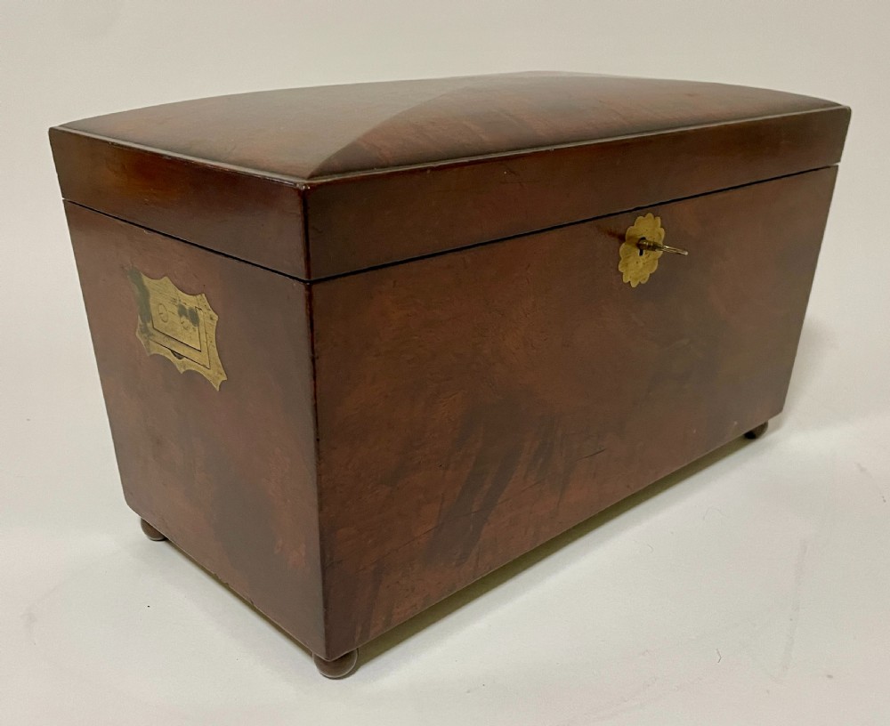 Regency Mahogany Tea Caddy View XVII