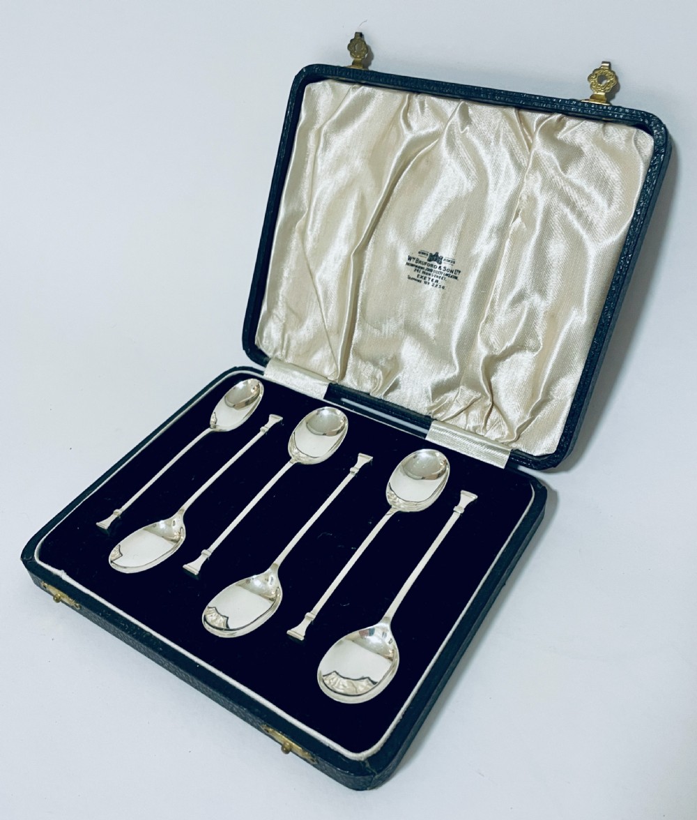 Set of Six Antique Silver Spoons View III