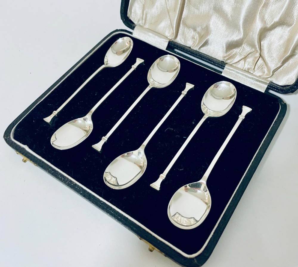 Set of Six Antique Silver Spoons View IV
