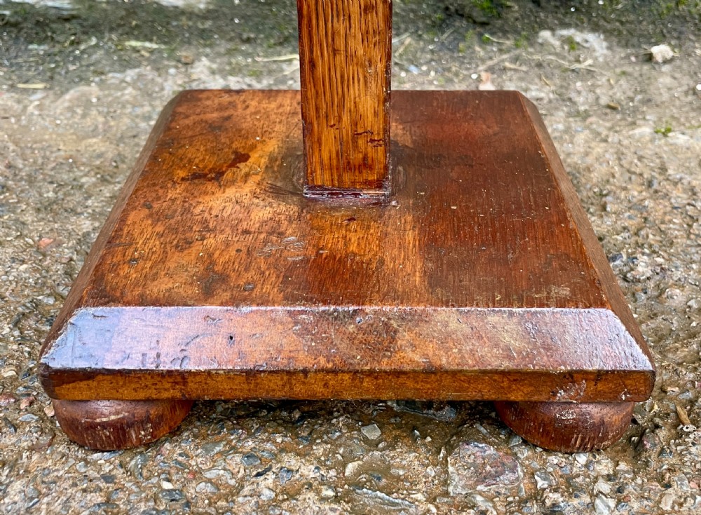 Tall Antique Oak Hat or Wig Stand View III
