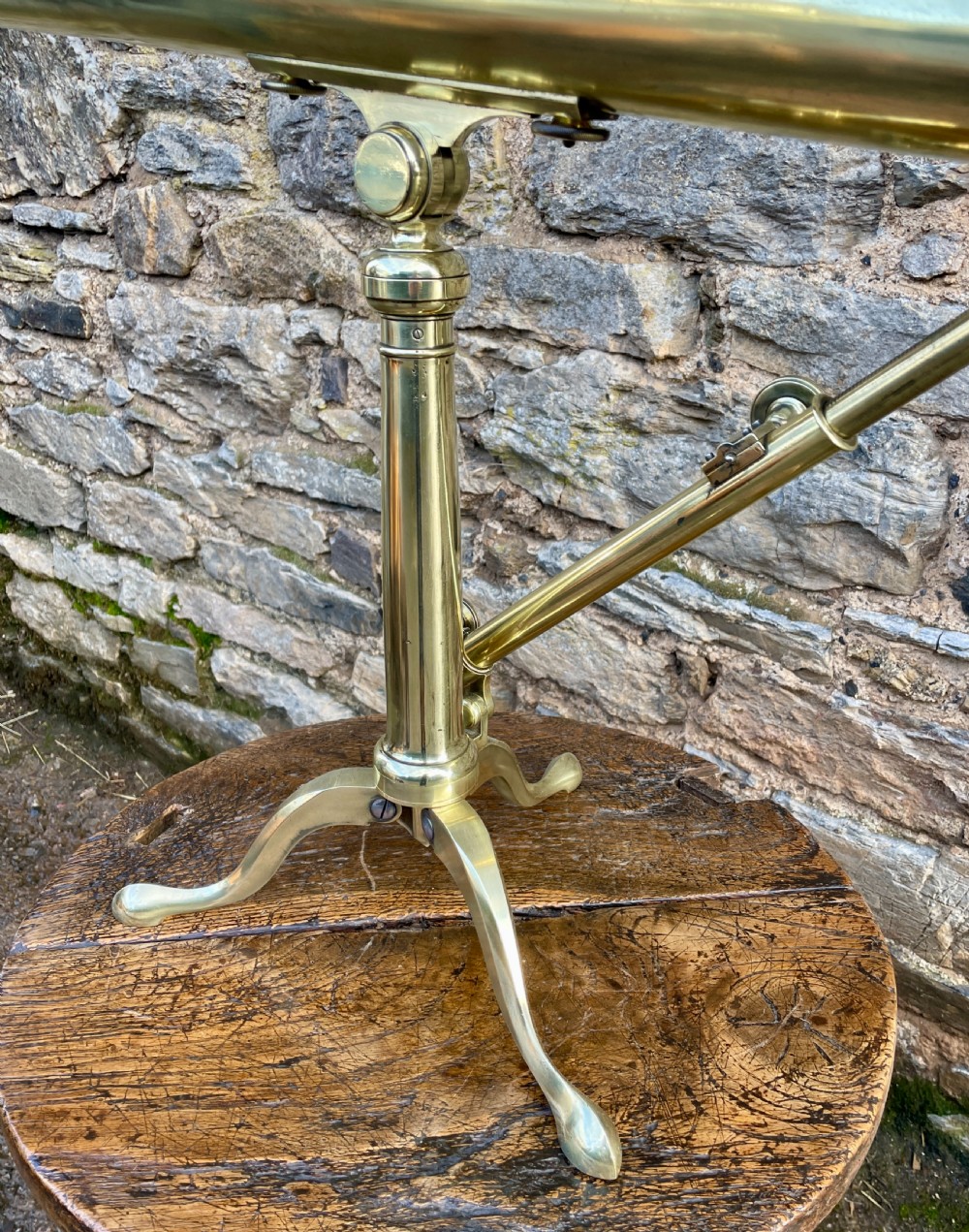 Victorian Brass Library Telescope View VIII