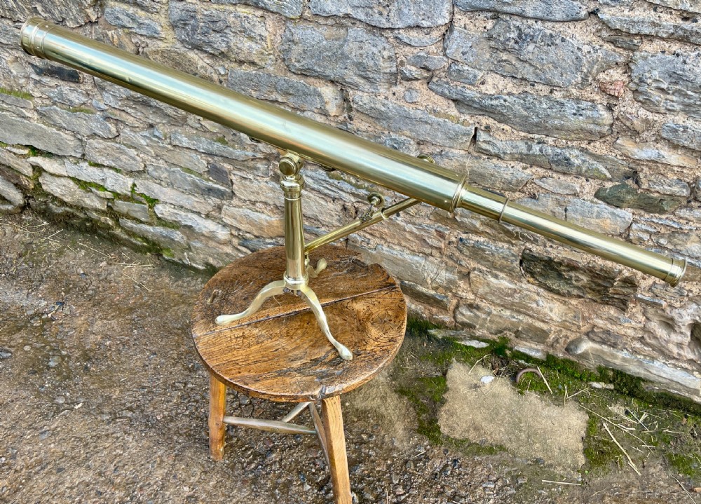Victorian Brass Library Telescope View IX