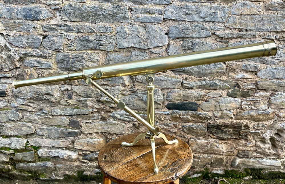 Victorian Brass Library Telescope View XIII