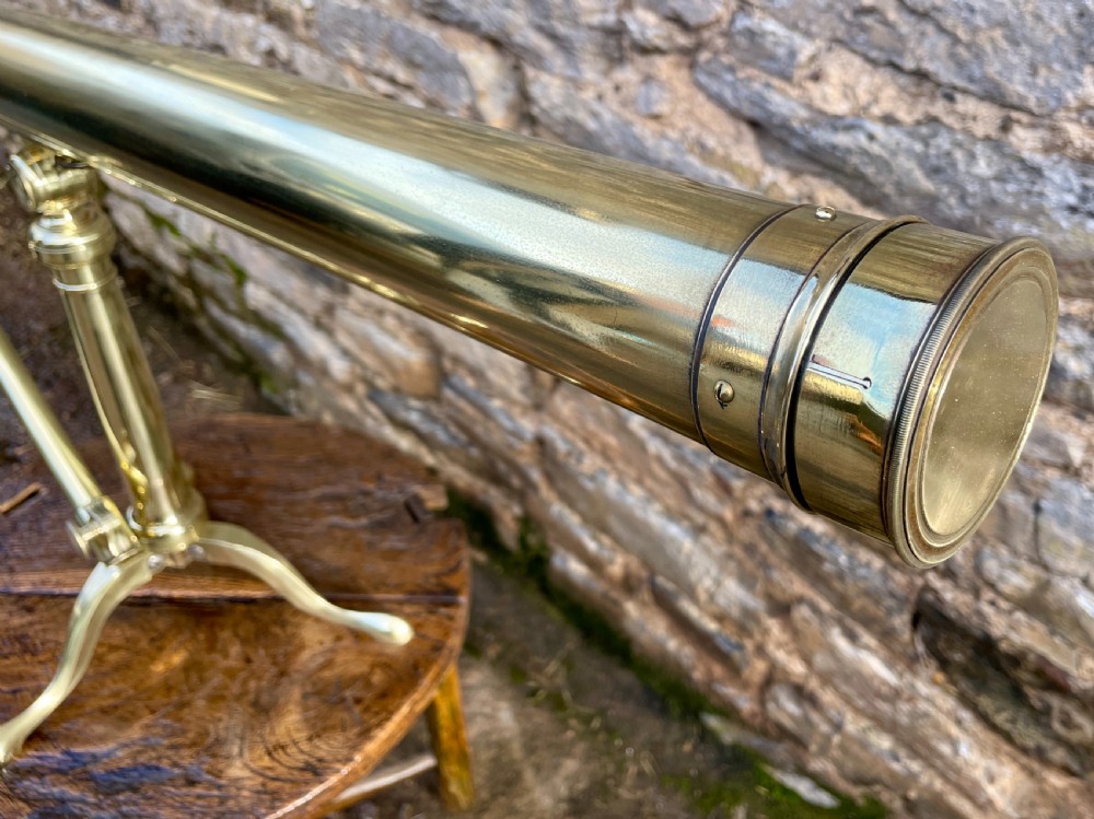 Victorian Brass Library Telescope View XVII