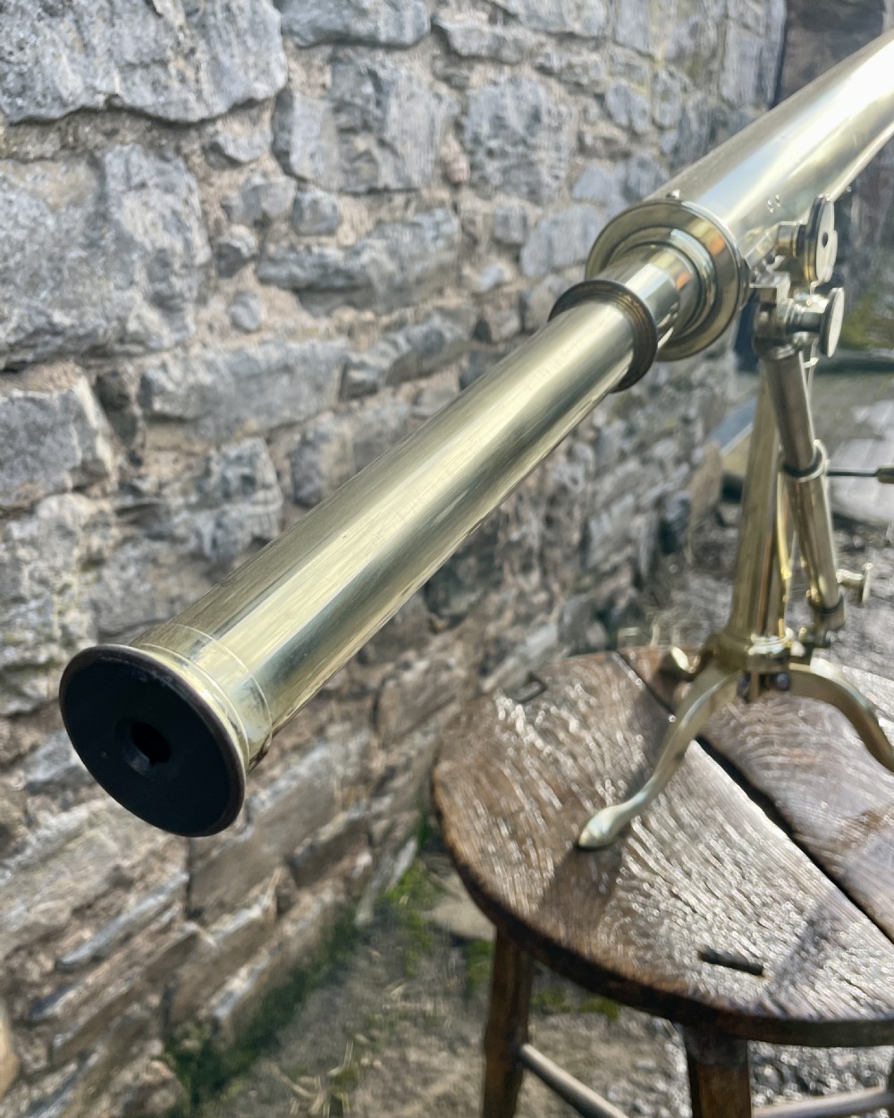 Victorian Brass Library Telescope View XIX