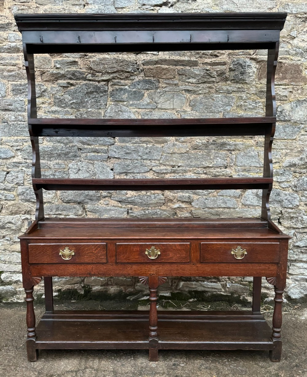 Georgian Oak Potboard Dresser