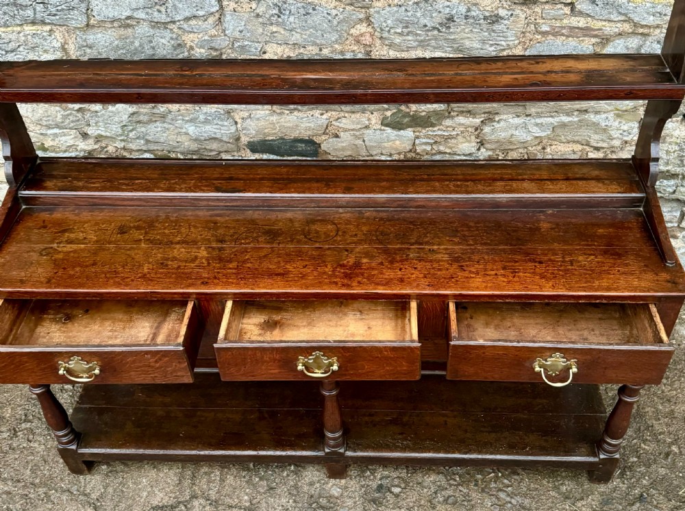 Georgian Oak Potboard Dresser View IV