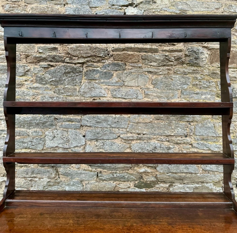 Georgian Oak Potboard Dresser View V