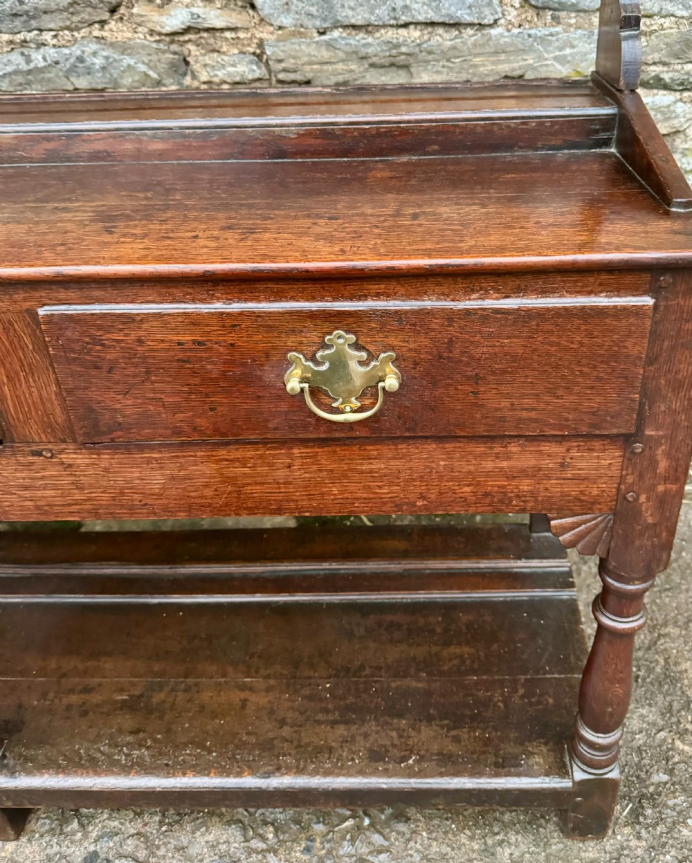Georgian Oak Potboard Dresser View X
