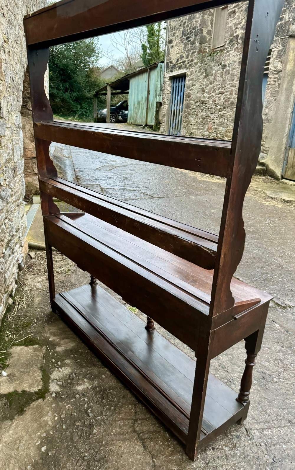 Georgian Oak Potboard Dresser View XIII