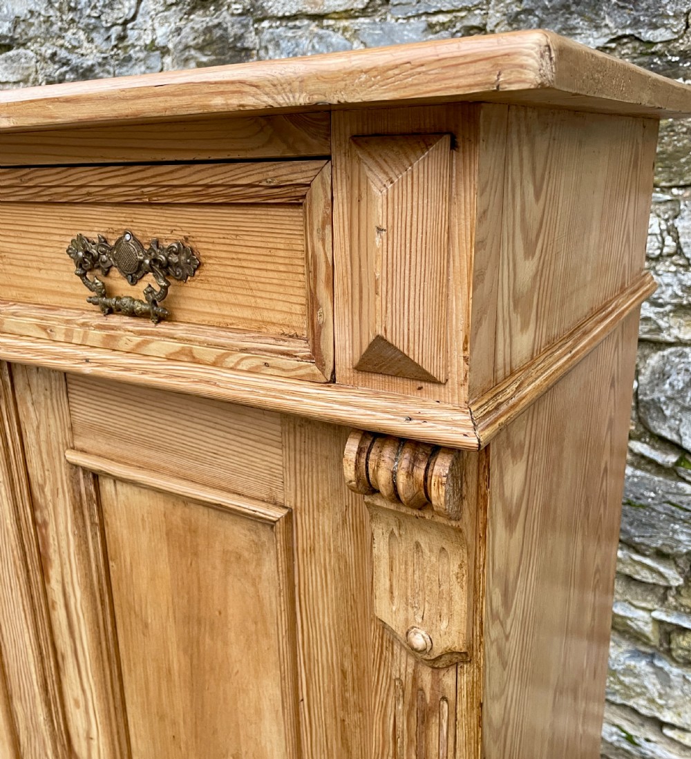 Antique Continental Pine Cupboard View XI
