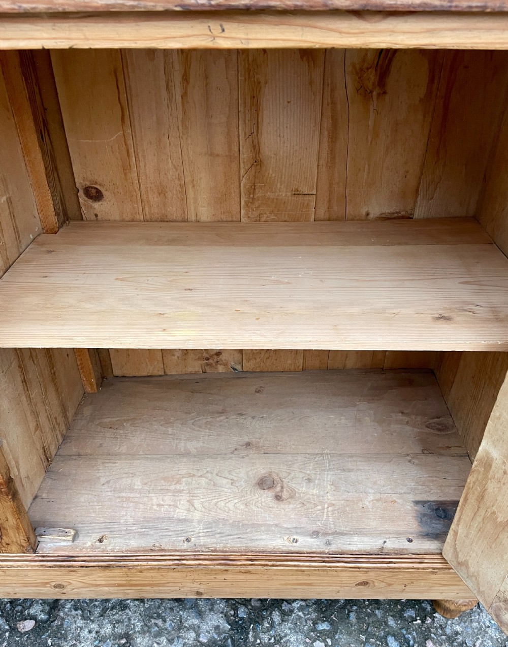 Antique Pine Sideboard View XV