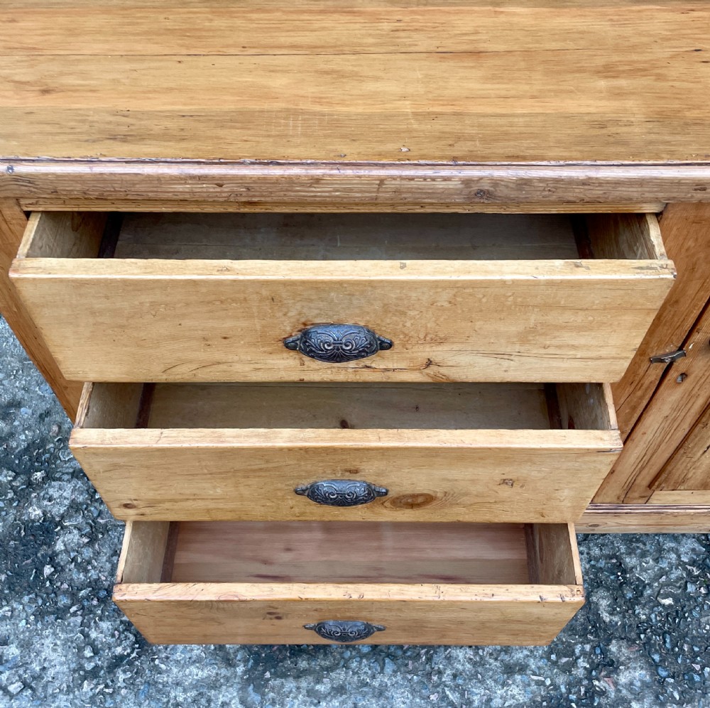 Antique Pine Sideboard View XVI
