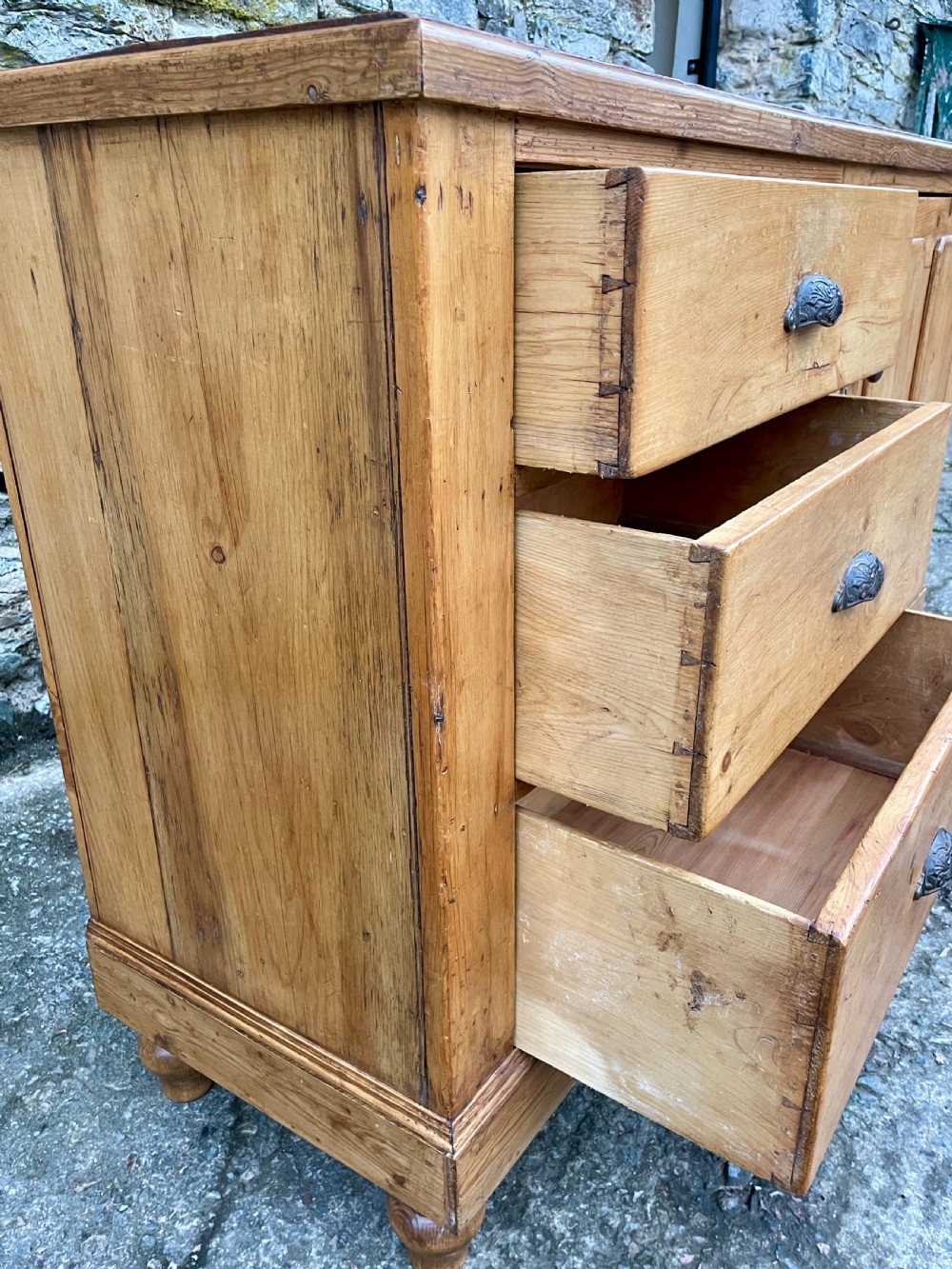 Antique Pine Sideboard View XVII