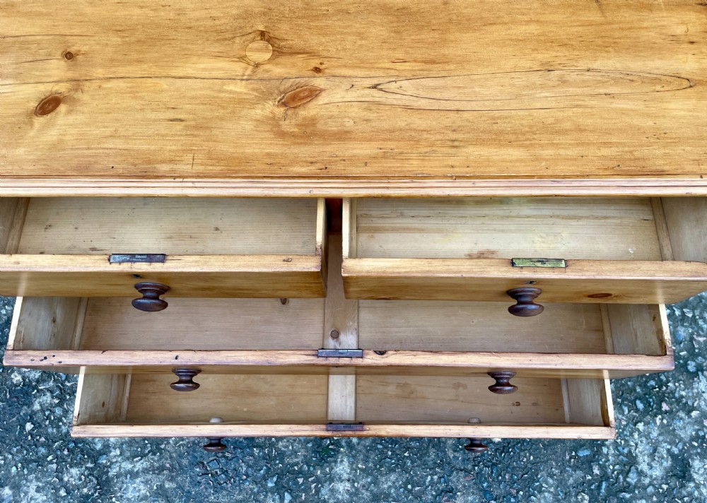 Antique Stripped Pine Chest of Drawers View IV