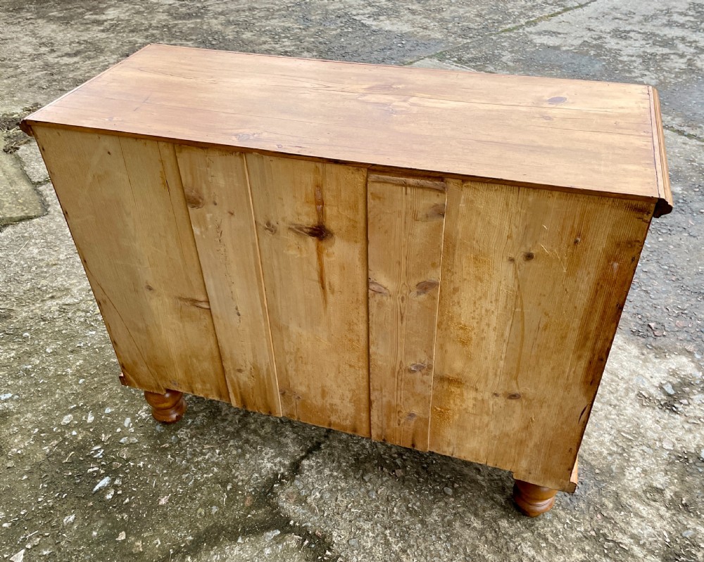 Antique Stripped Pine Chest of Drawers View VI