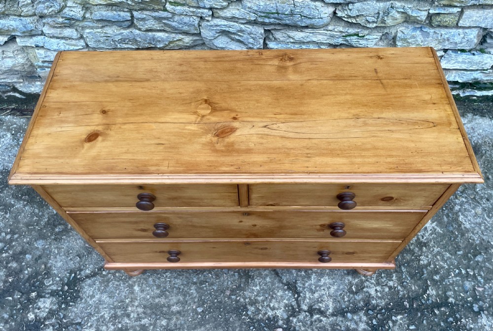 Antique Stripped Pine Chest of Drawers View VII