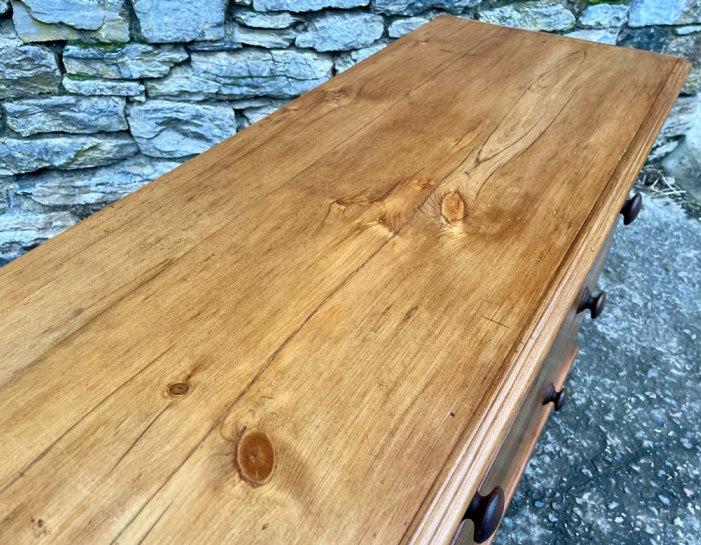 Antique Stripped Pine Chest of Drawers View X