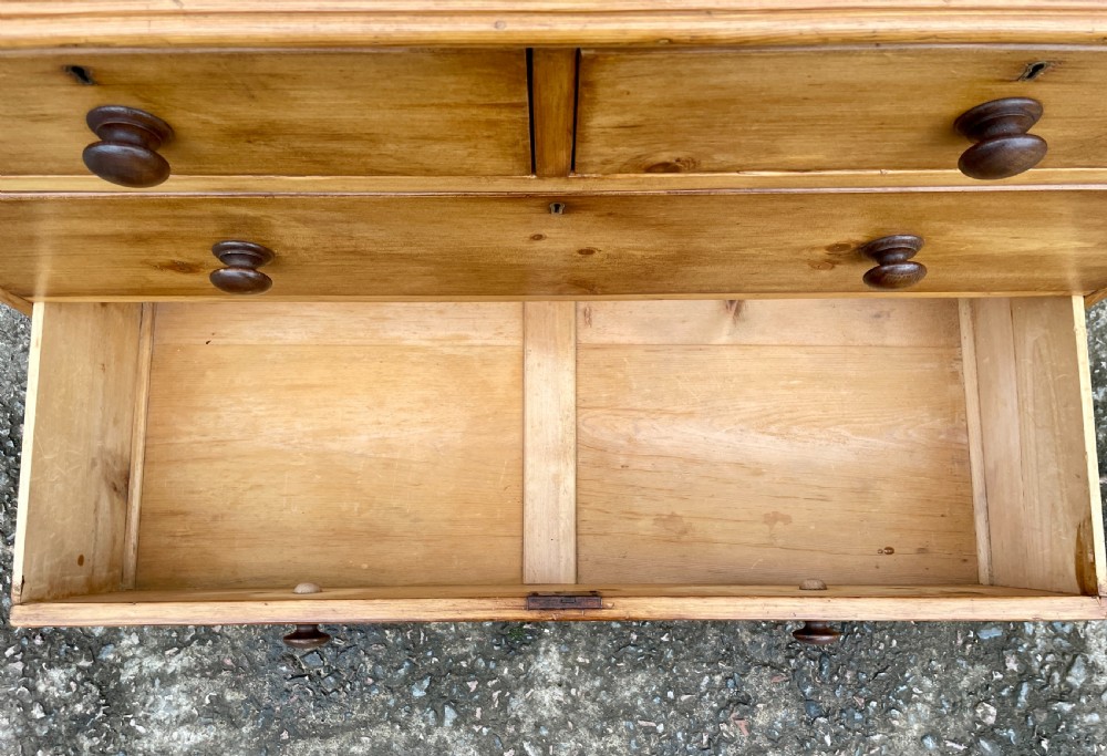 Antique Stripped Pine Chest of Drawers View XII