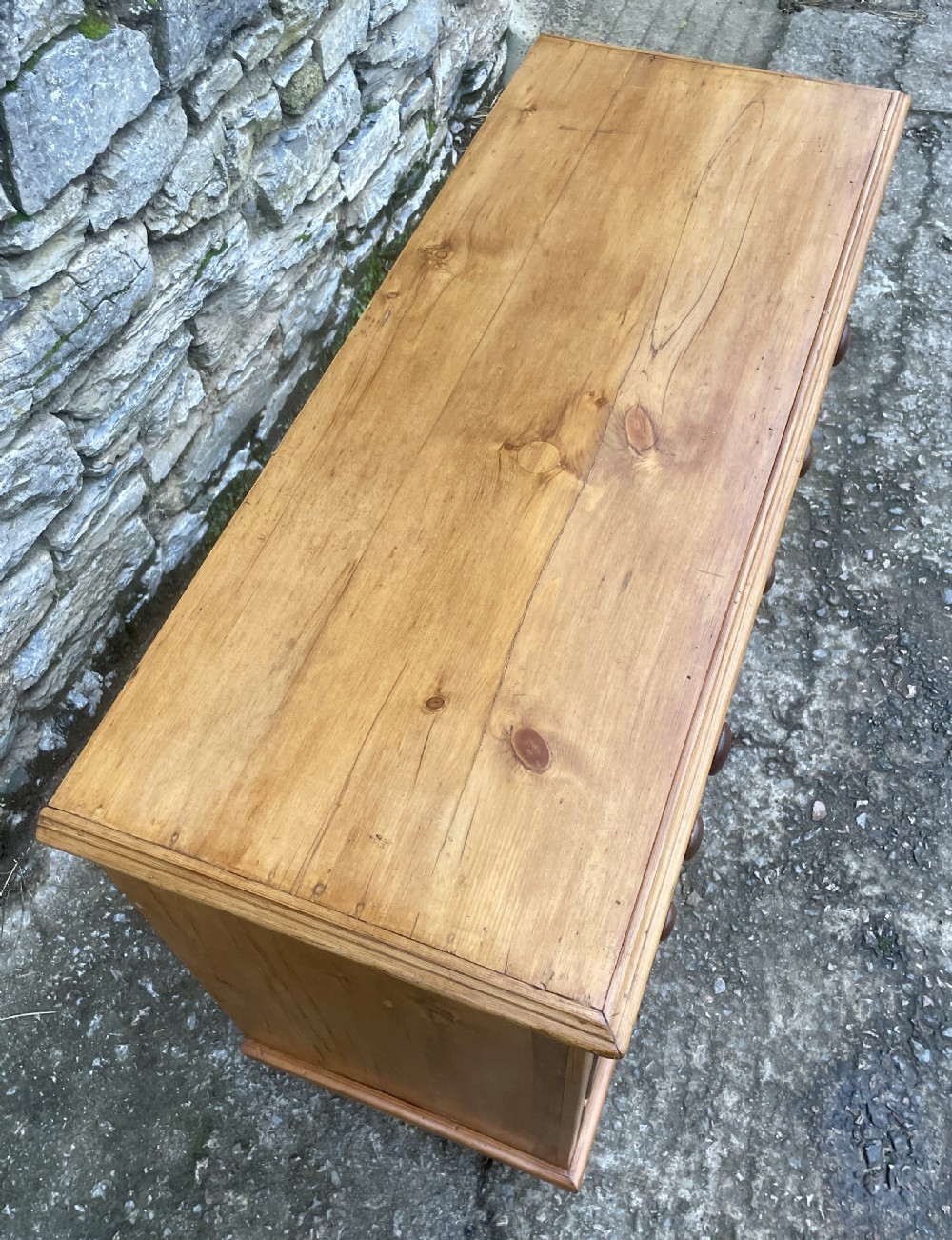 Antique Stripped Pine Chest of Drawers View XIV