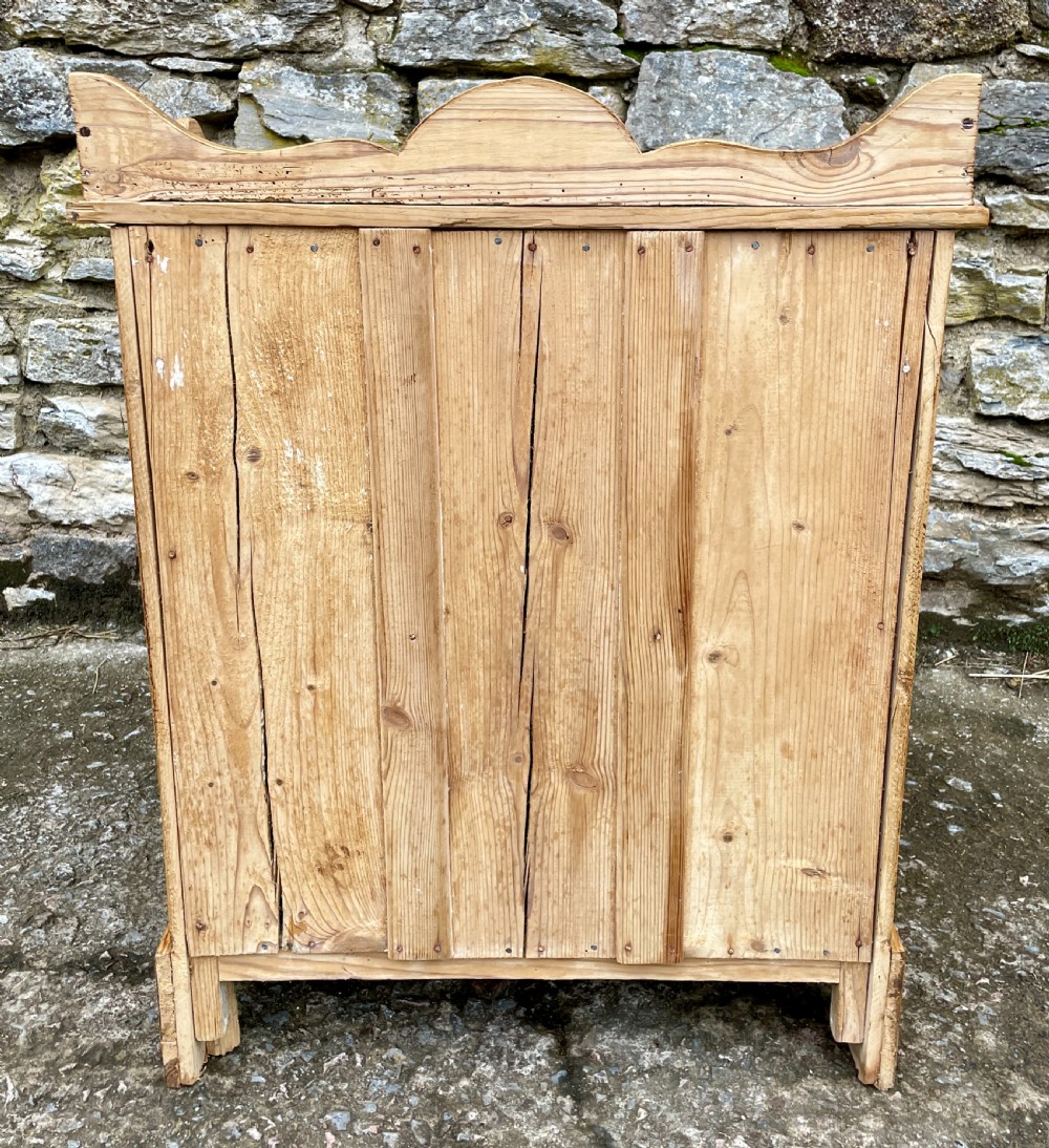 Small Antique Pine Cupboard View X