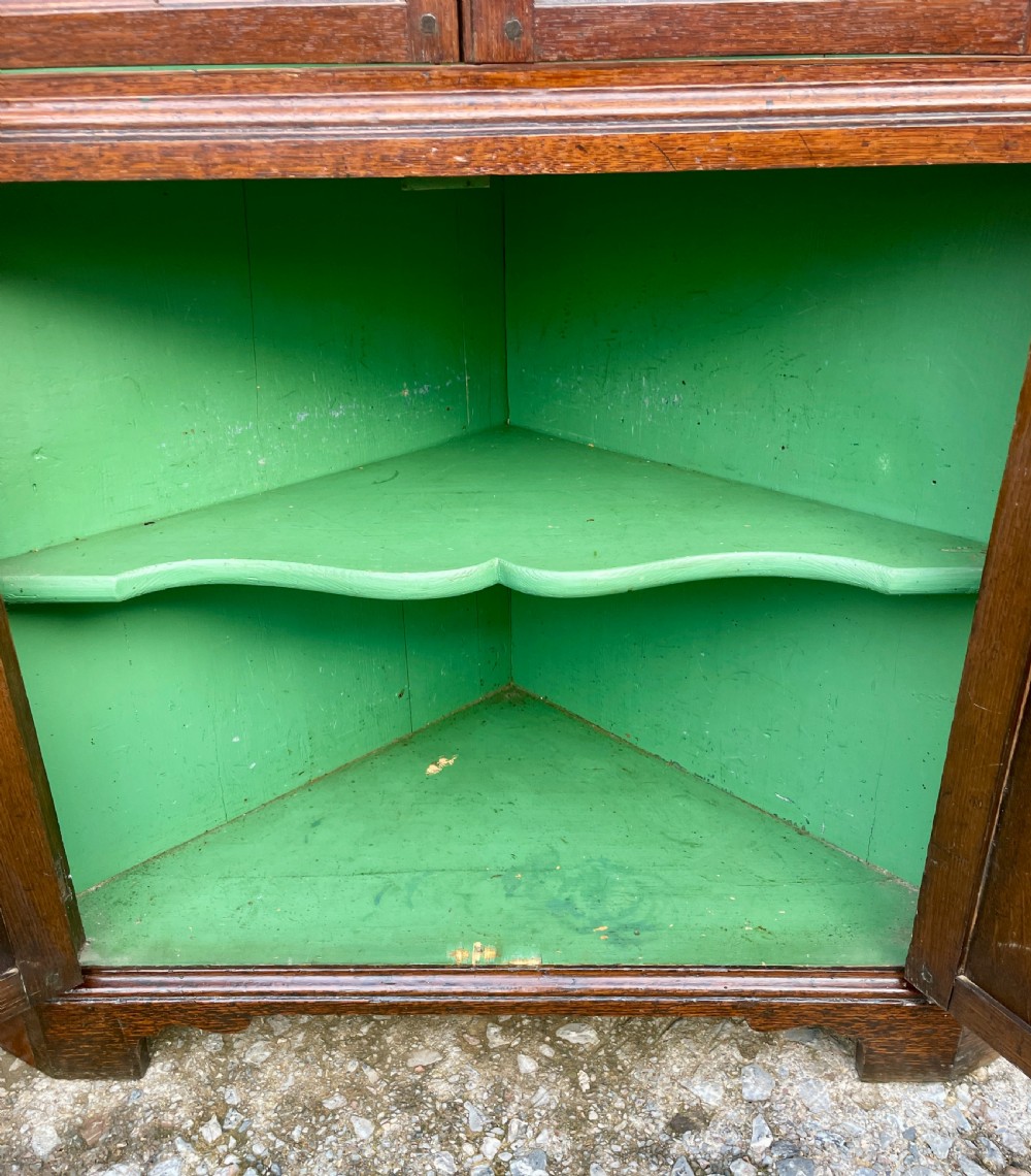 Georgian Oak Corner Cupboard View XV