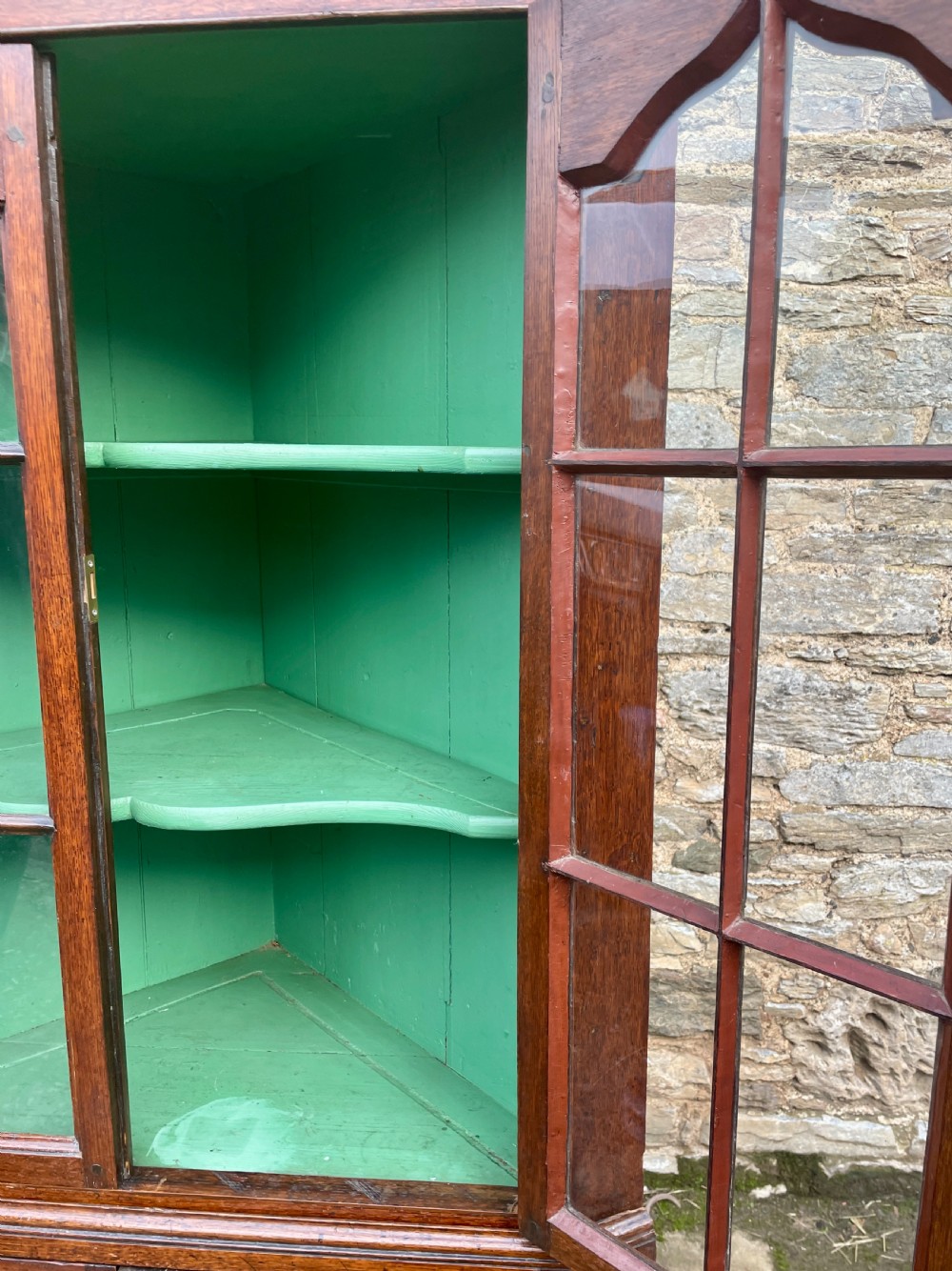 Georgian Oak Corner Cupboard View XVI