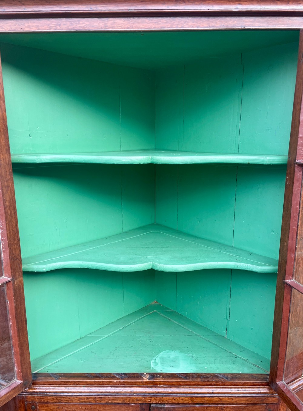 Georgian Oak Corner Cupboard View XVII