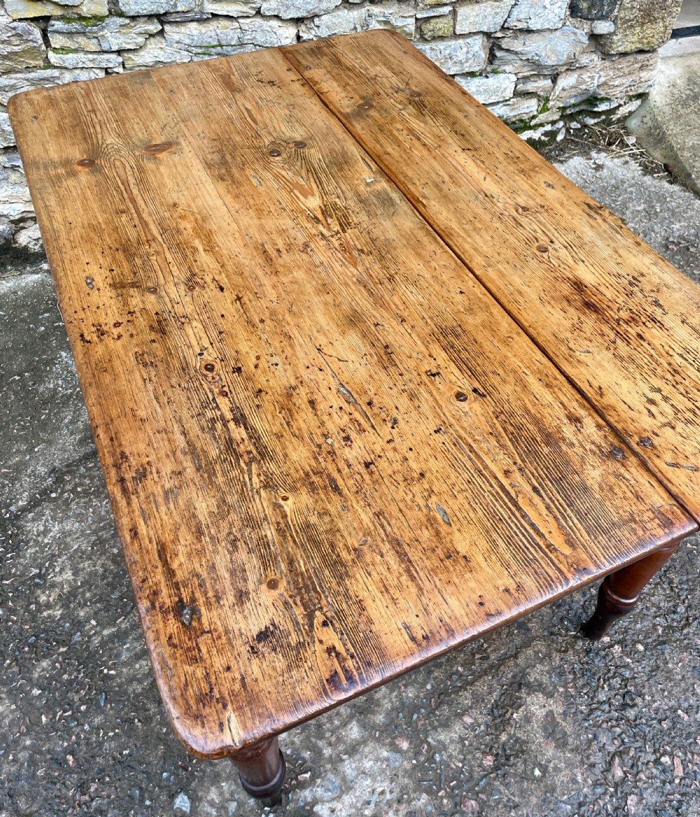 Victorian Pine Farmhouse Table View VII