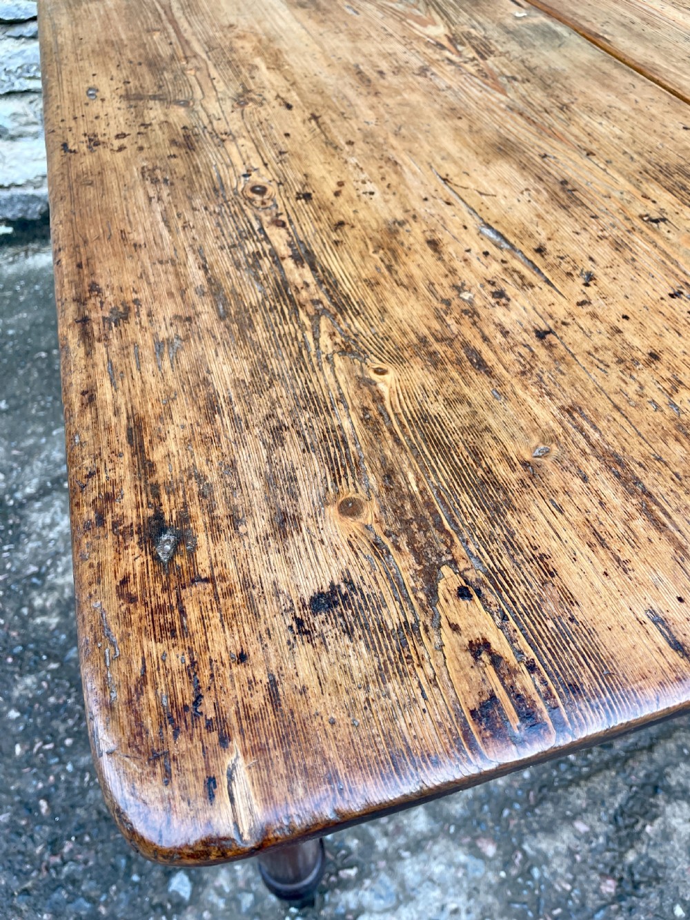 Victorian Pine Farmhouse Table View VIII