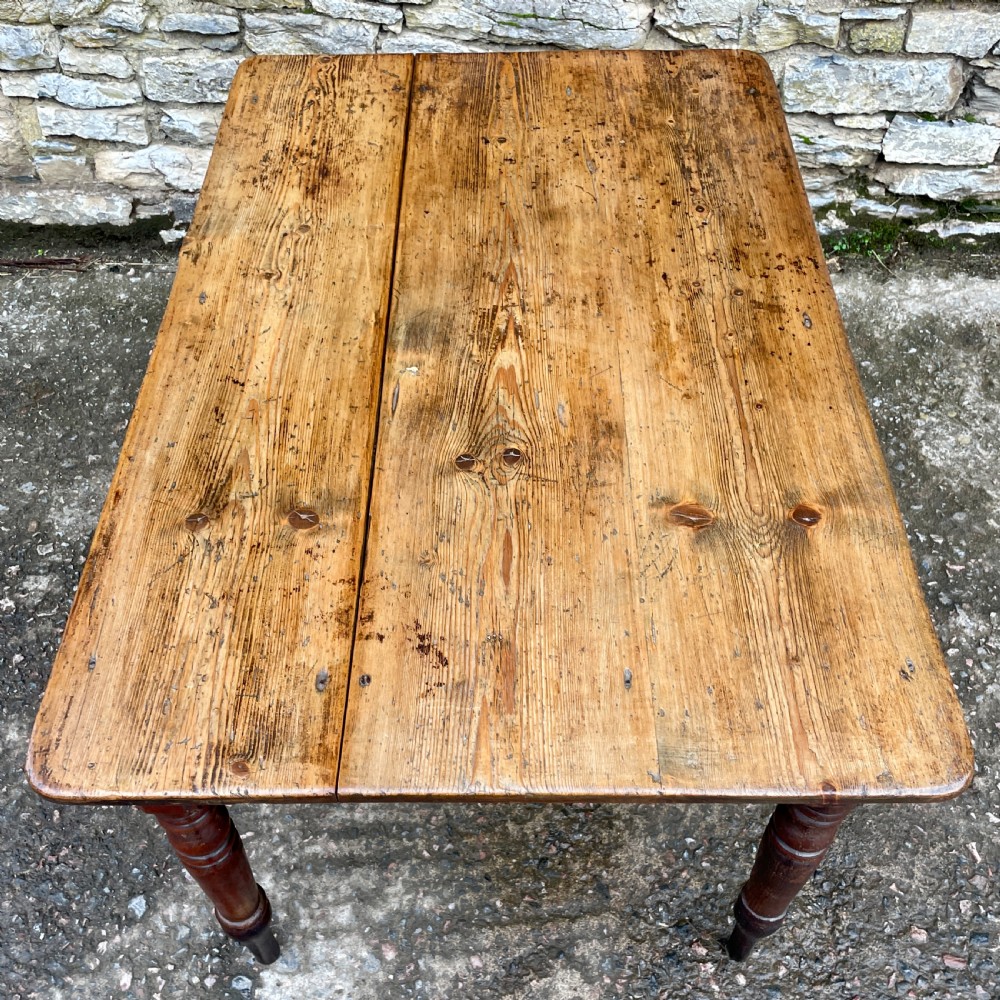 Victorian Pine Farmhouse Table View XI