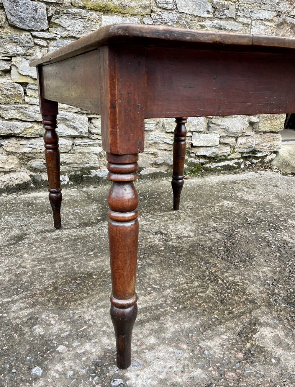 Victorian Pine Farmhouse Table View XII