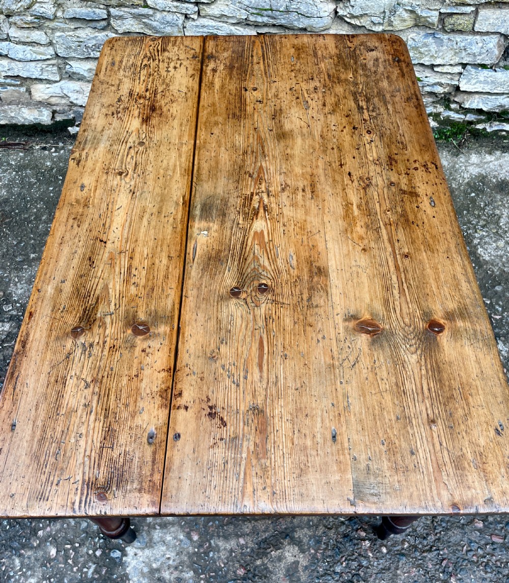Victorian Pine Farmhouse Table View XIX