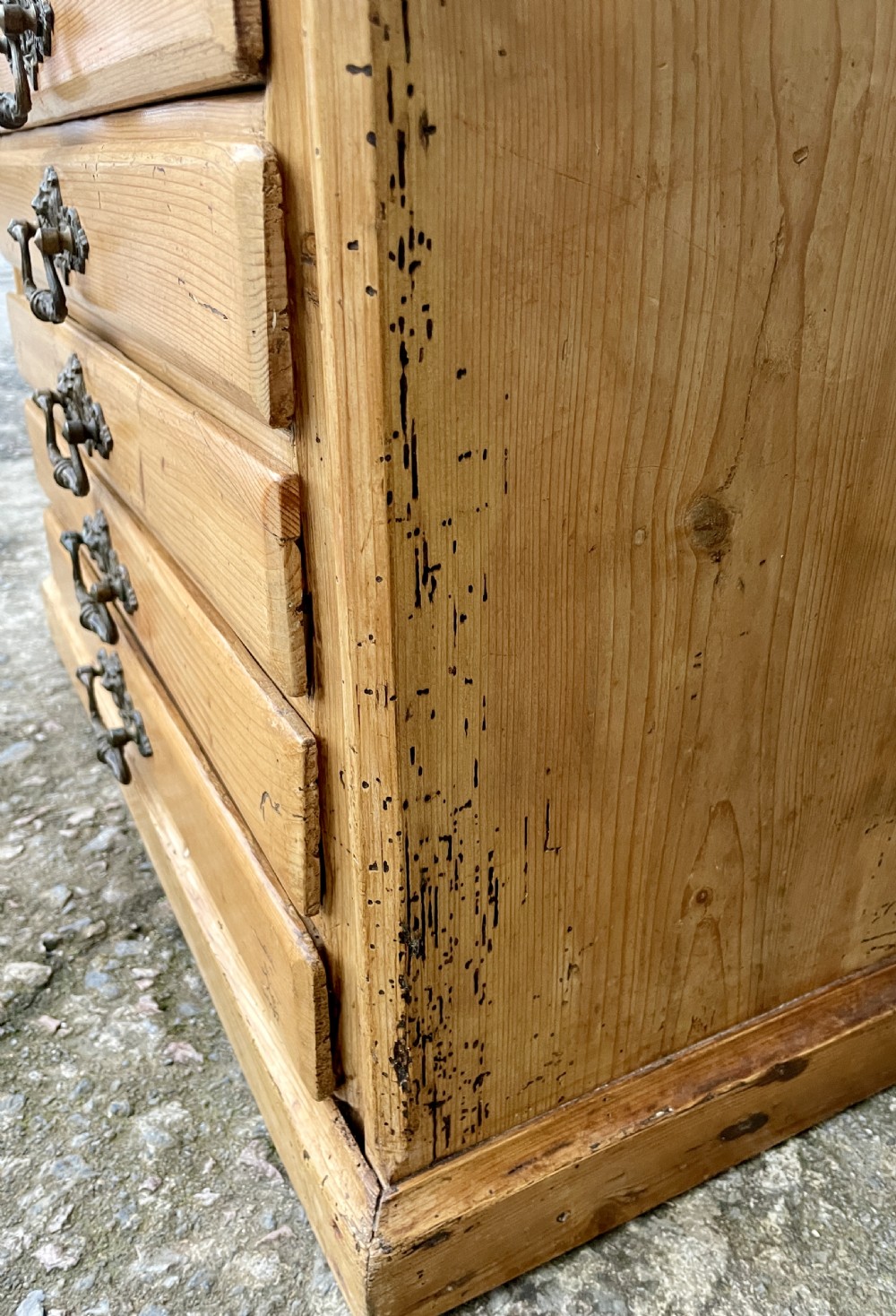 Antique Pine Flight of Drawers View IX