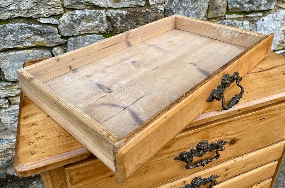 Antique Pine Flight of Drawers View XI