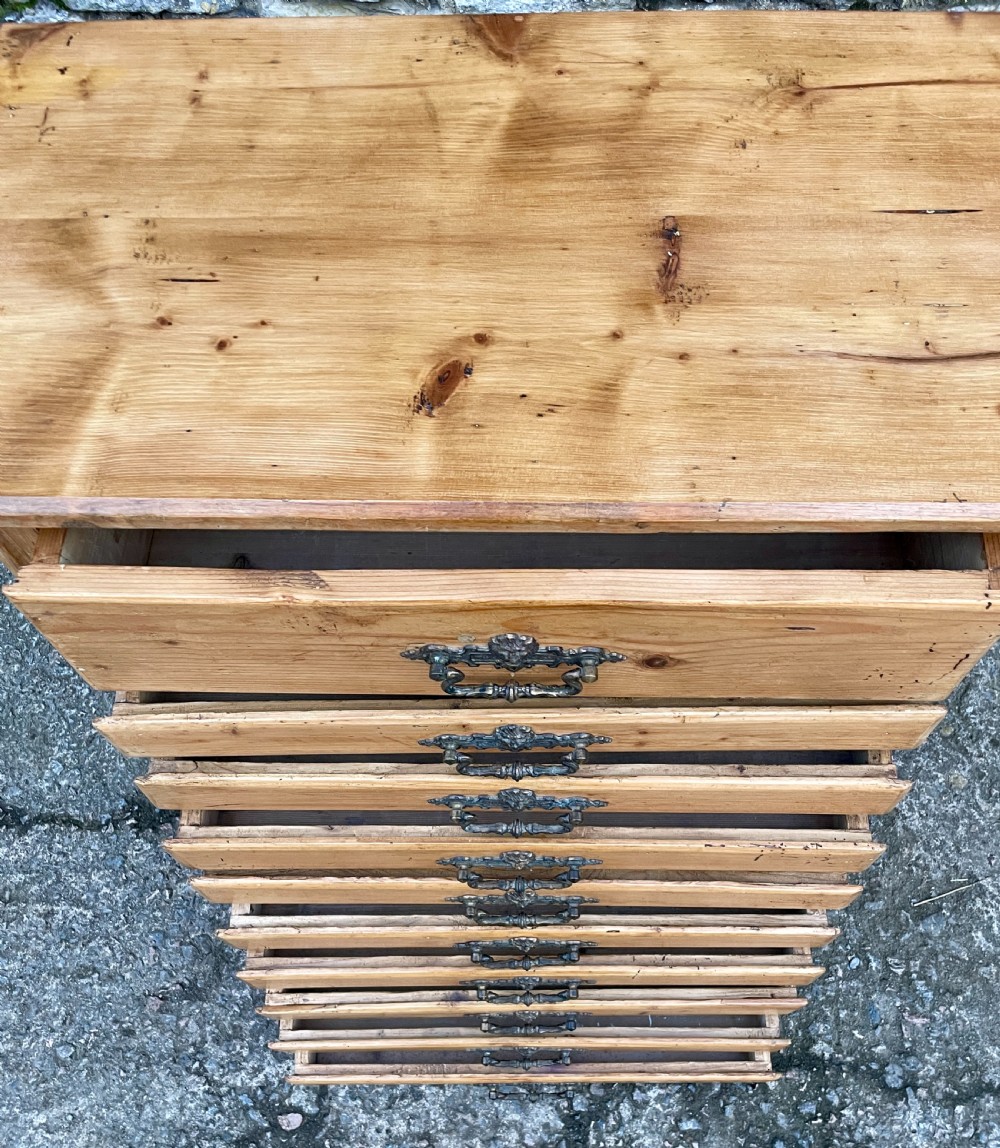 Antique Pine Flight of Drawers View XIII