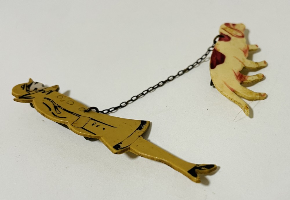 Art Deco Novelty Celluloid Brooch View II