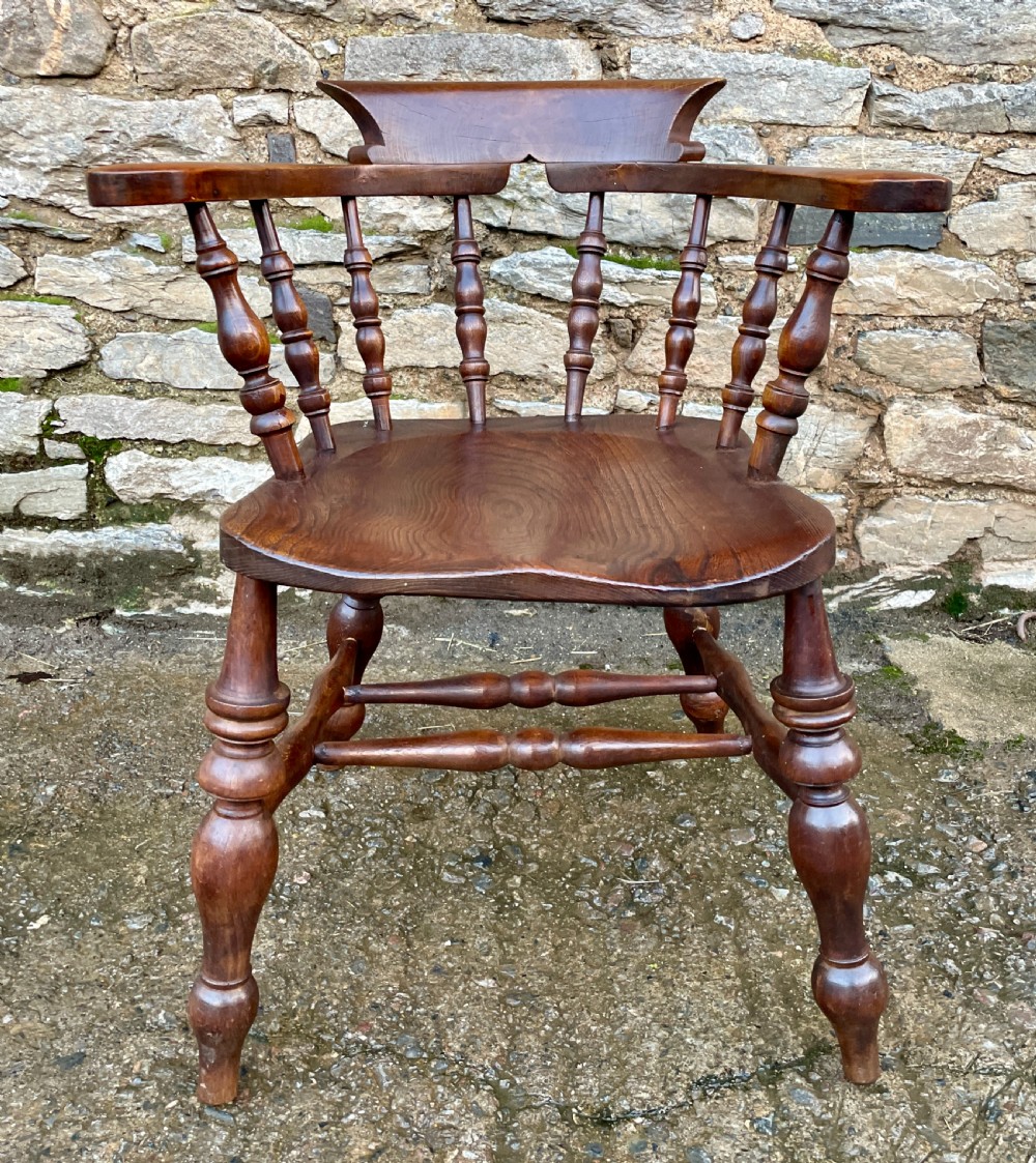 Victorian Elm Seated Captain’s Chair View II