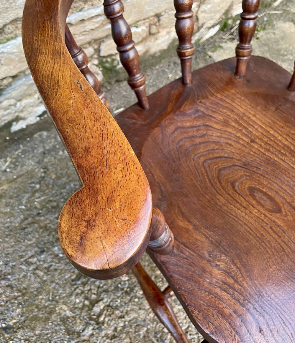 Victorian Elm Seated Captain’s Chair View VI
