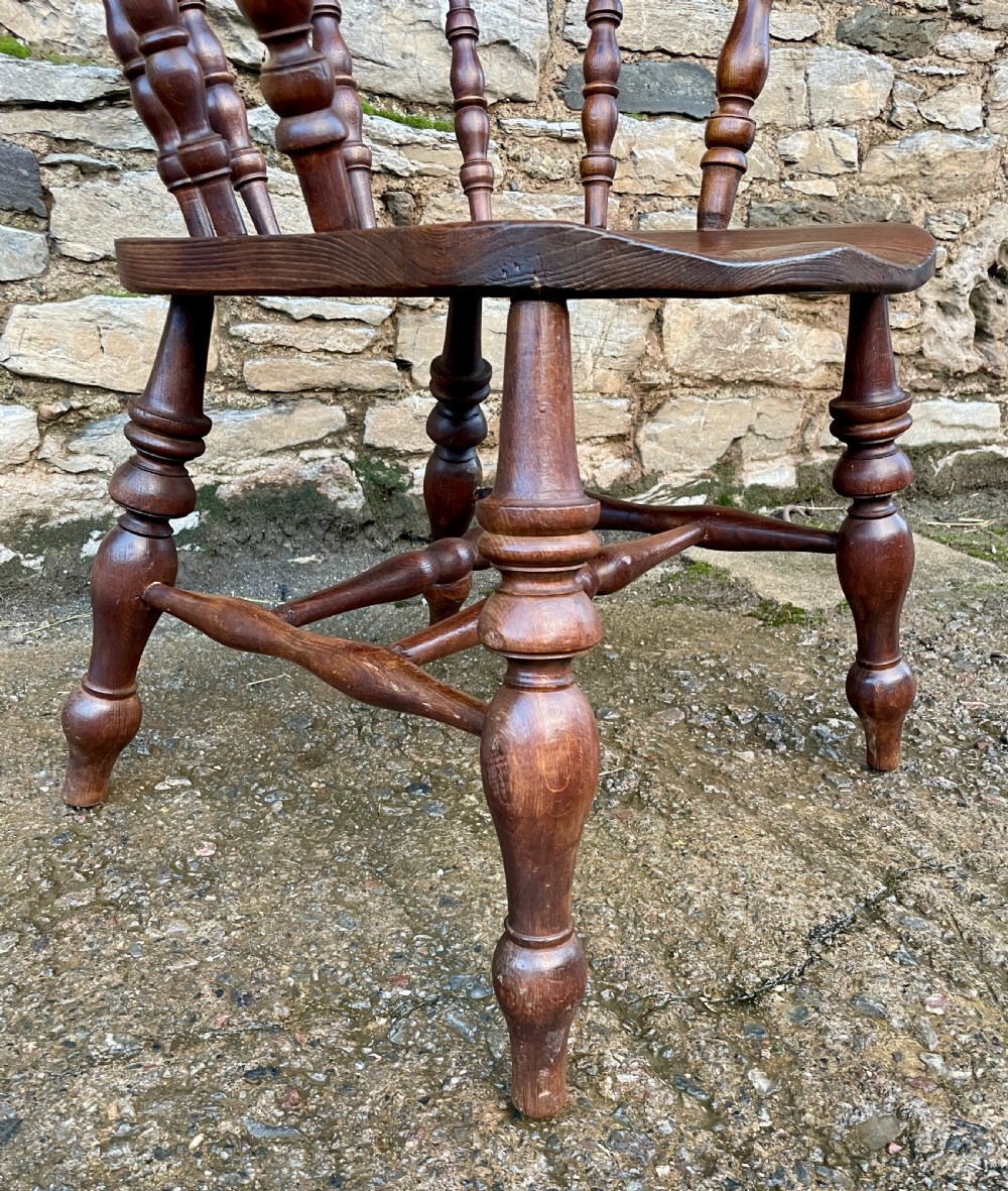 Victorian Elm Seated Captain’s Chair View XI