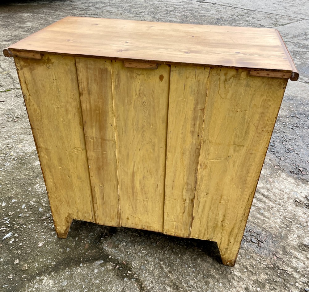 Small Antique Pine Chest of Drawers View XII