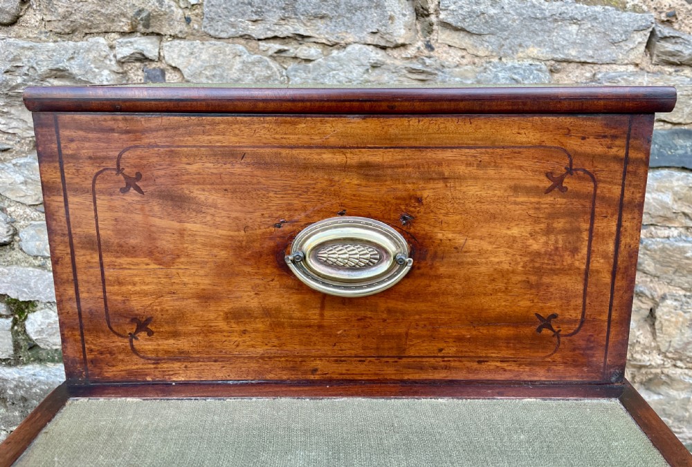 Georgian Mahogany Bed / Library Steps View XIII