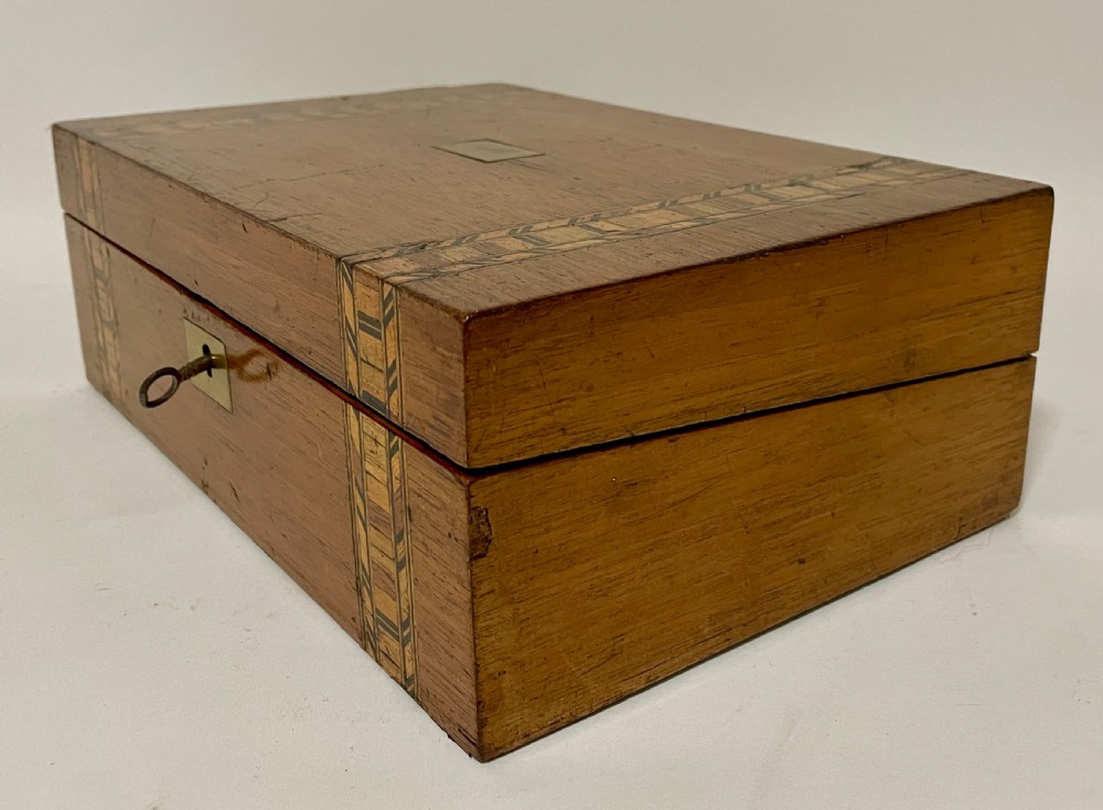 Small Antique Inlaid Writing Slope View IV