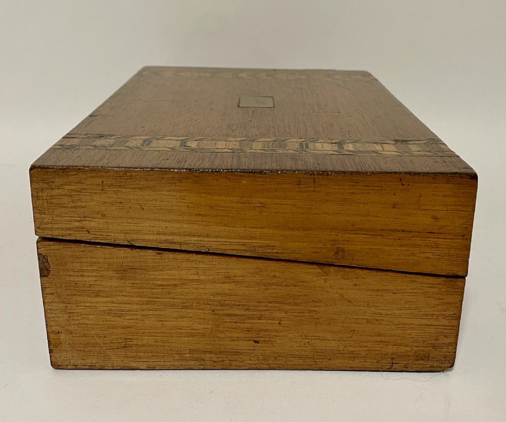 Small Antique Inlaid Writing Slope View V