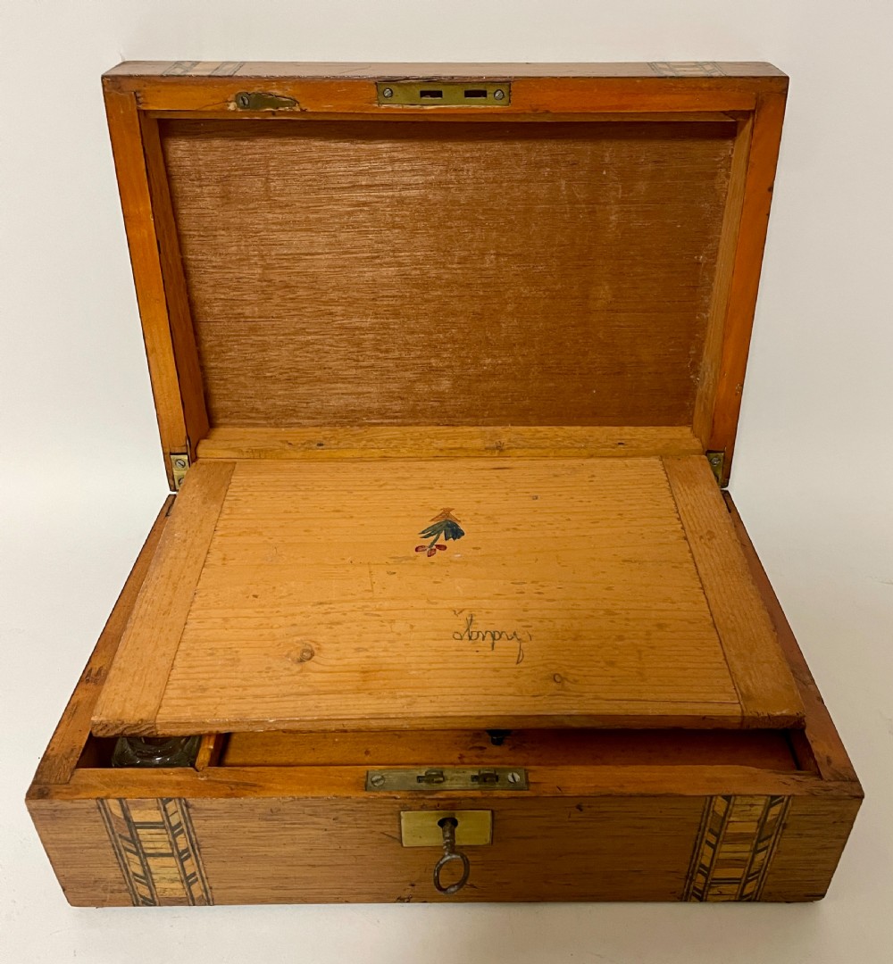 Small Antique Inlaid Writing Slope View VII