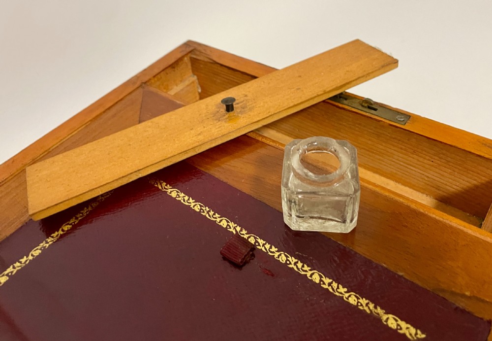 Small Antique Inlaid Writing Slope View XI