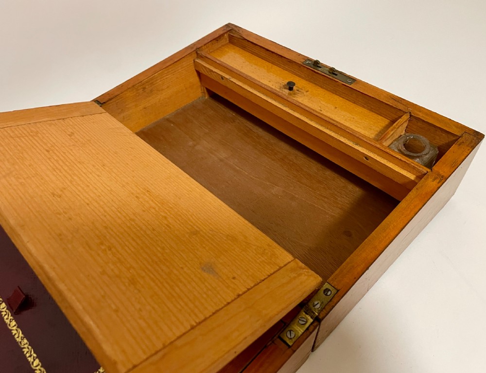 Small Antique Inlaid Writing Slope View XII