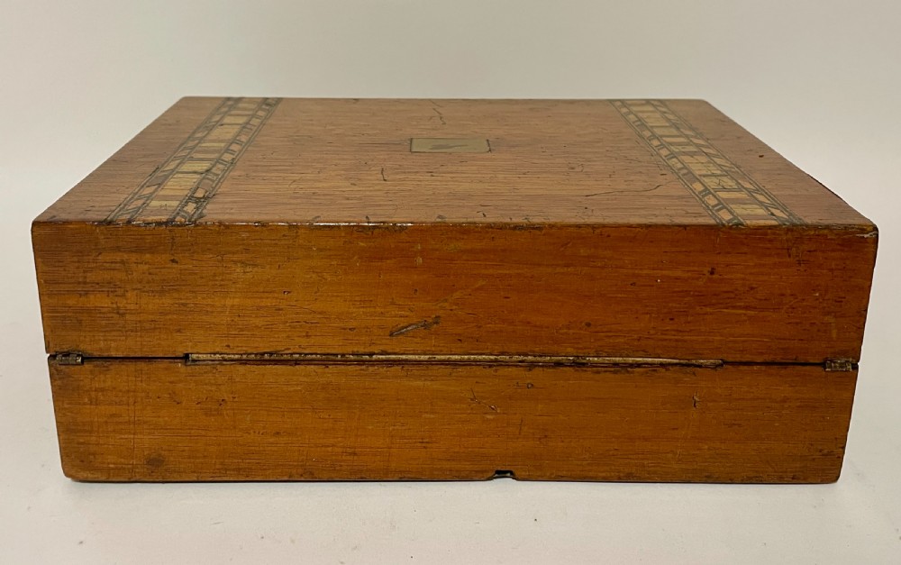 Small Antique Inlaid Writing Slope View XIII