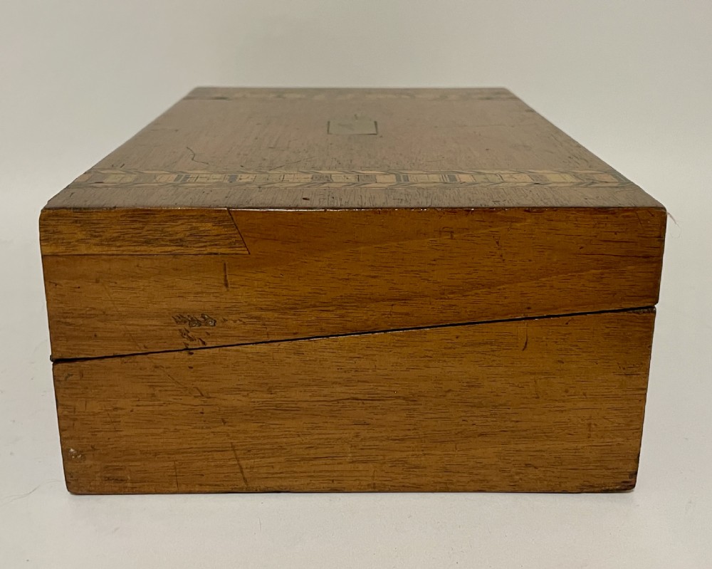 Small Antique Inlaid Writing Slope View XV