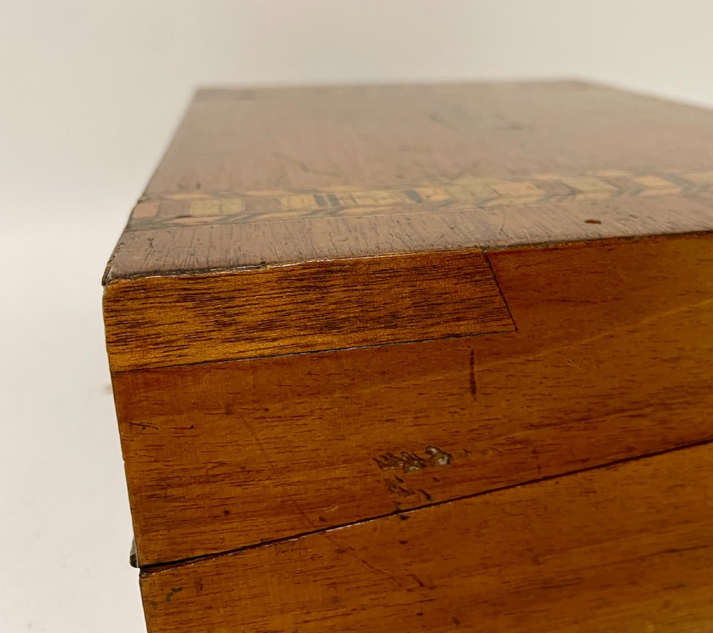 Small Antique Inlaid Writing Slope View XVI